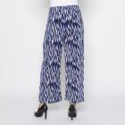 FASHION NEWS Damen-Hose Blätter blau/multicolor M/L - 38/40 - 114020000001 - 2 - 140px