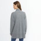 100% KASCHMIR Jacke Schalkragen grau melange 50/52 - 114106900005 - 2 - 140px