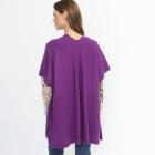 100% KASCHMIR Jacke Poncho-Style violett 50/52 - 114107600005 - 2 - 140px
