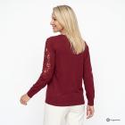 CHRISTIAN MATERNE Damen-Pullover Spitze dunkelrot 48/50 - 114257300004 - 2 - 140px
