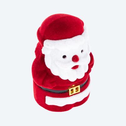 SET Weihnachtsmann Ohrstecker 925 Silber Zirkonia