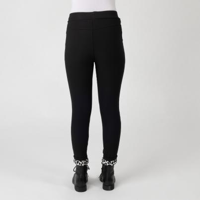 FASHION NEWS Thermo-Fleece-Leggings schwarz/multi
