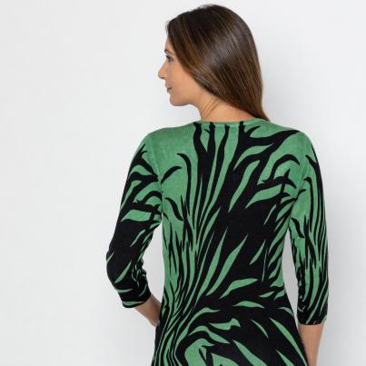 MILANO Design Pullover schwarz/ grün