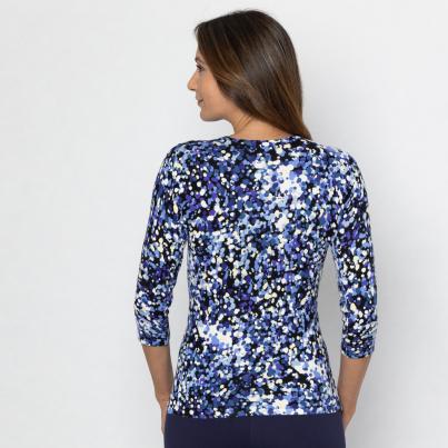 MILANO Design Pullover blau/multicolor