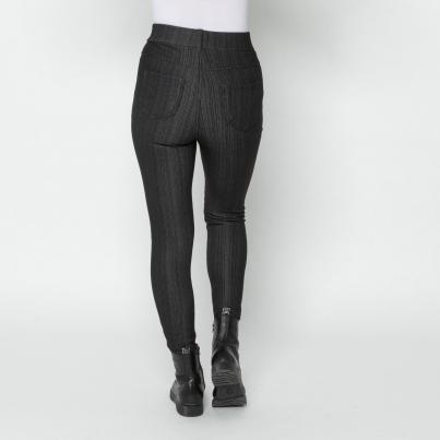 FASHION NEWS Thermo-Fleece-Jeans-Leggings schwarz