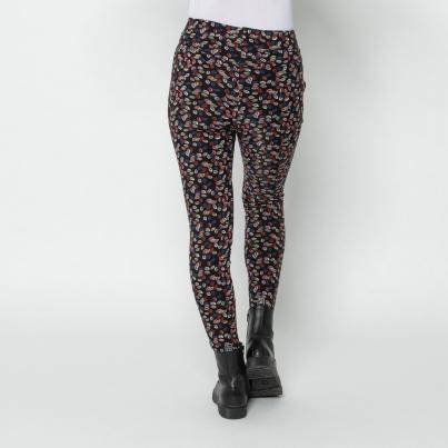 FASHION NEWS Thermo-Fleece-Leggings schwarz/multi