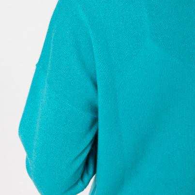 100% KASCHMIR Pullover, Rundhals, seegrün