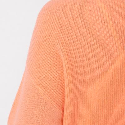 100% KASCHMIR Pullover, Stehkragen, koralle