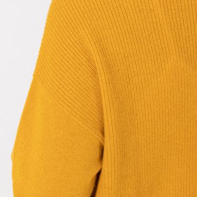 100% KASCHMIR Pullover, Stehkragen, honig