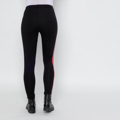 MILANO Design Leggings 'Norma' schwarz/rot
