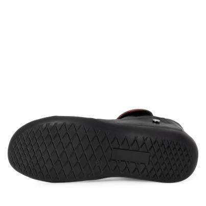 Andrea Conti Damen Lederslipper schwarz/bordo