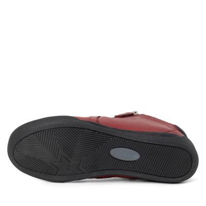 Andrea Conti Damen Lederslipper bordo/schwarz