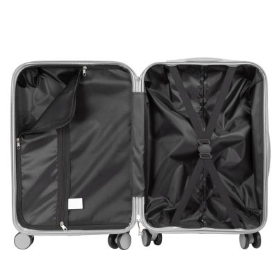 3-teiliges Polycarbonat Kofferset 'Pescara' silber