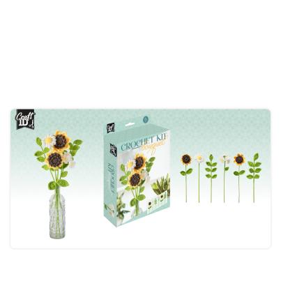 Crochet kit Flower Bouquet - Yellow - 6 pcs
