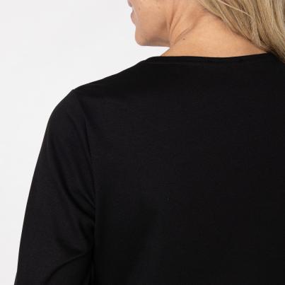 VANESSA STYLE Damen-Longshirt schwarz/ weiß
