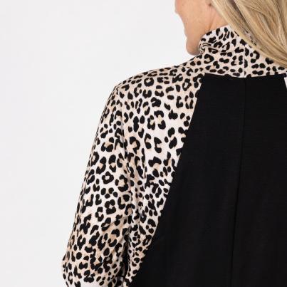 VANESSA STYLE Damen-Longshirt schwarz/ multicolor