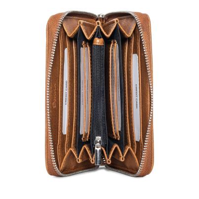 DONNA Damenbörse cognac