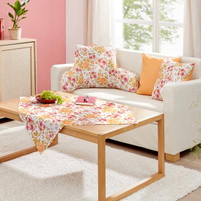 Rückenkissen Rosendesign 65x70x45