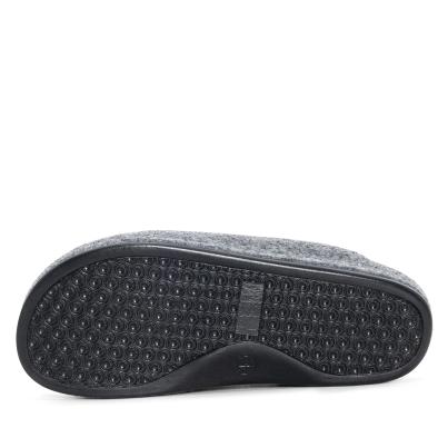 Dr. Feet Herrenhausschuhe grau