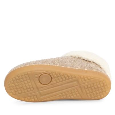 Dr. Feet Damenhausschuhe beige