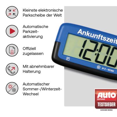 Kompakte Elektronische Parkscheibe STVO