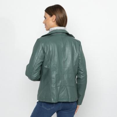 OTTO KERN Damen-Lederjacke 'Beate' grün