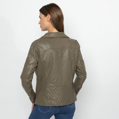 OTTO KERN Damen-Lederjacke 'Katta' khaki