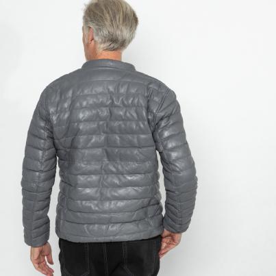 OTTO KERN Herren-Lederjacke 'Oliver' grau