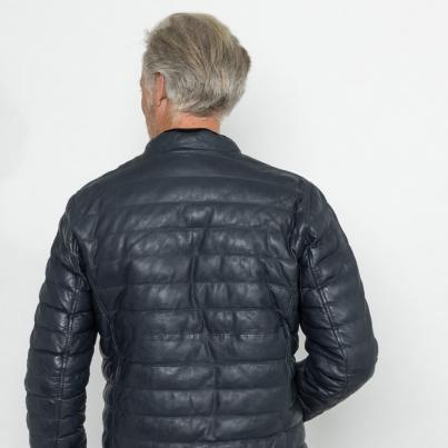 OTTO KERN Herren-Lederjacke 'Oliver' marine