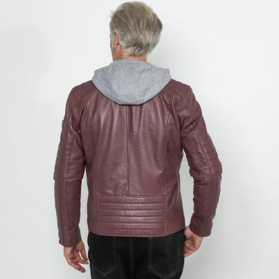 OTTO KERN Herren-Lederjacke 'Barney' pflaume