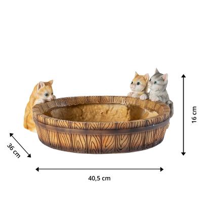 XL-Pflanzgefäß Katzen