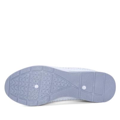 TOPWAY FLEX FOAM Damenslipper weiß mit Strass