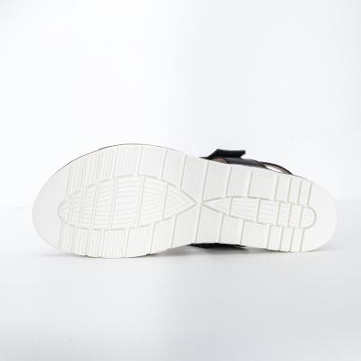 TOPWAY COMFORT Damensandalen schwarz/leo