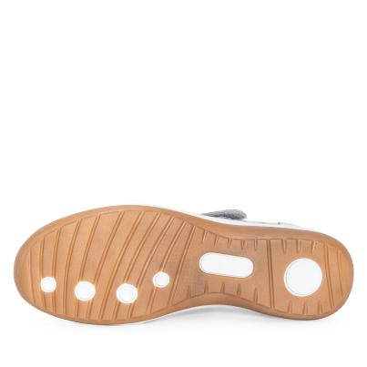 Chiara Gradi Damenslipper creme mit Blumenmuster