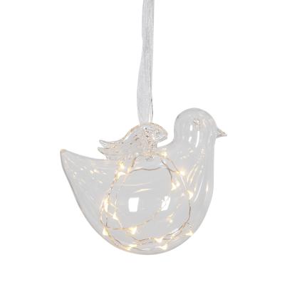 LED Glaskugel Vogeldesign