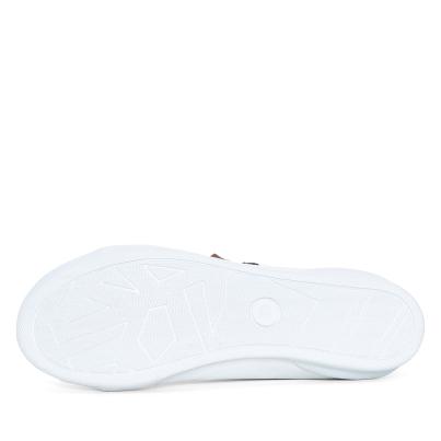 Andrea Conti Damen Ledersneaker weiß/brandy