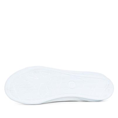 Andrea Conti Damen Lederslipper weiß