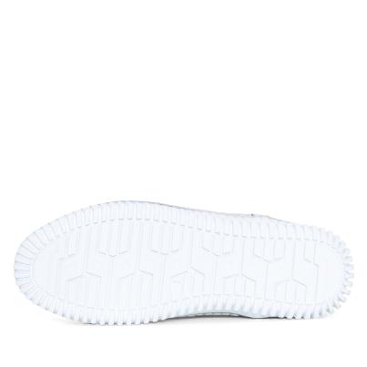 Andrea Conti Damen Ledersneaker weiß/silber