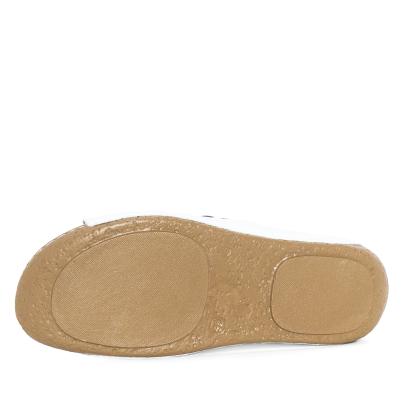 Andrea Conti Damen Lederpantolette weiß/blau