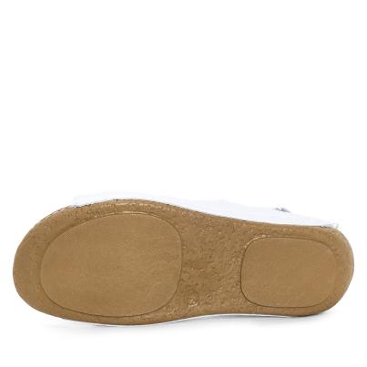 Andrea Conti Damen Ledersandalen weiß
