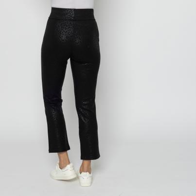 MILANO Design Hose Foliendruck Leo schwarz