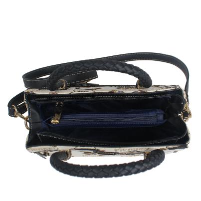 Henney Bear Henkeltasche schwarz/creme