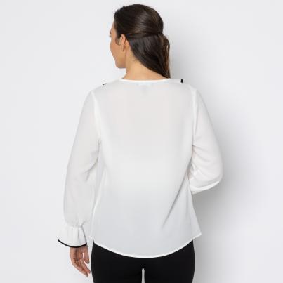 mocca by J. Leibfried Bluse offwhite