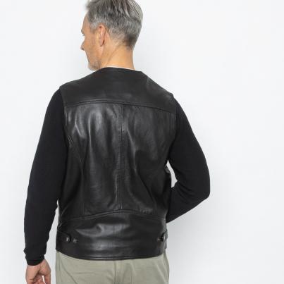 OTTO KERN Herren-Lederweste dunkelbraun