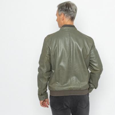 OTTO KERN Herren-Lederjacke khaki