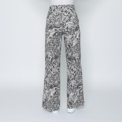 Perfectly JU Hose 'Jana' Culotte schwarz/weiß