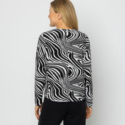 VANESSA STYLE Damen-Blazer schwarz/weiß