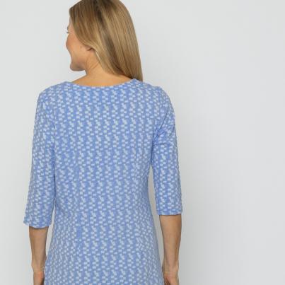 VANESSA STYLE Damen-Longshirt hellblau