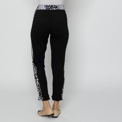 VANESSA STYLE Damen-Hose schwarz/weiß