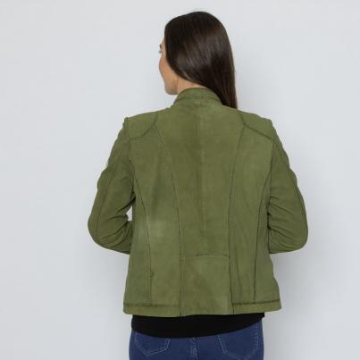 OTTO KERN Damen-Lederjacke grün